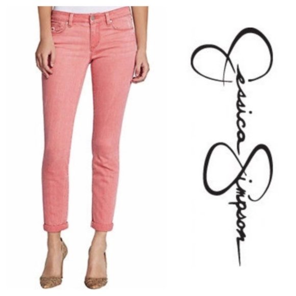 Jessica Simpson Denim - Jessica Simpson Rolled Crop Skinny Jeans Size 4